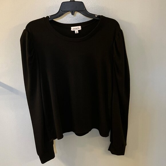Cest La Vie Tops - Cest La Vie Black Long Sleeve Women's Top Large